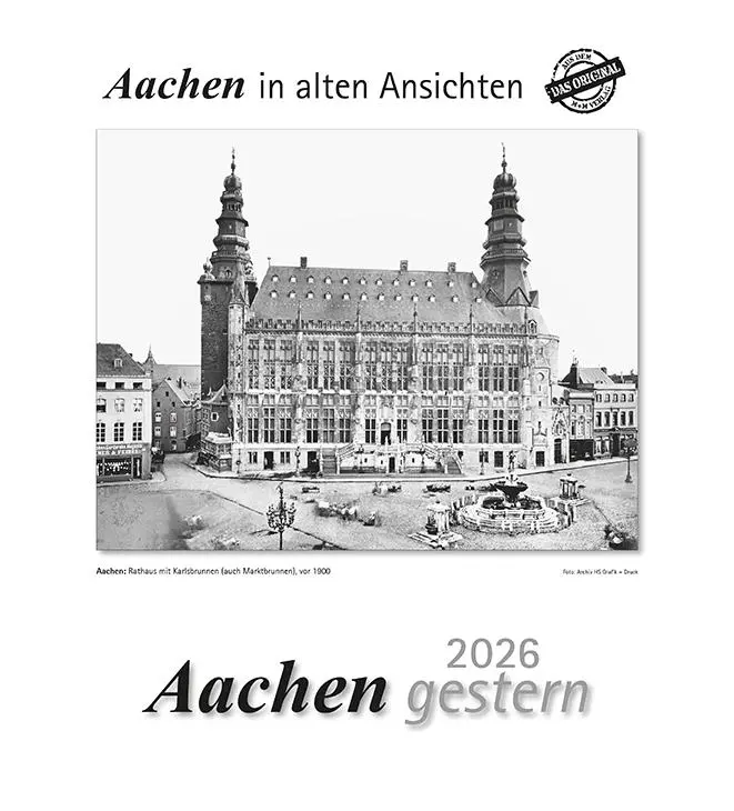 Cover: 9783961666577 | Aachen gestern 2026 | Aachen in alten Ansichten | Kalender | 13 S.