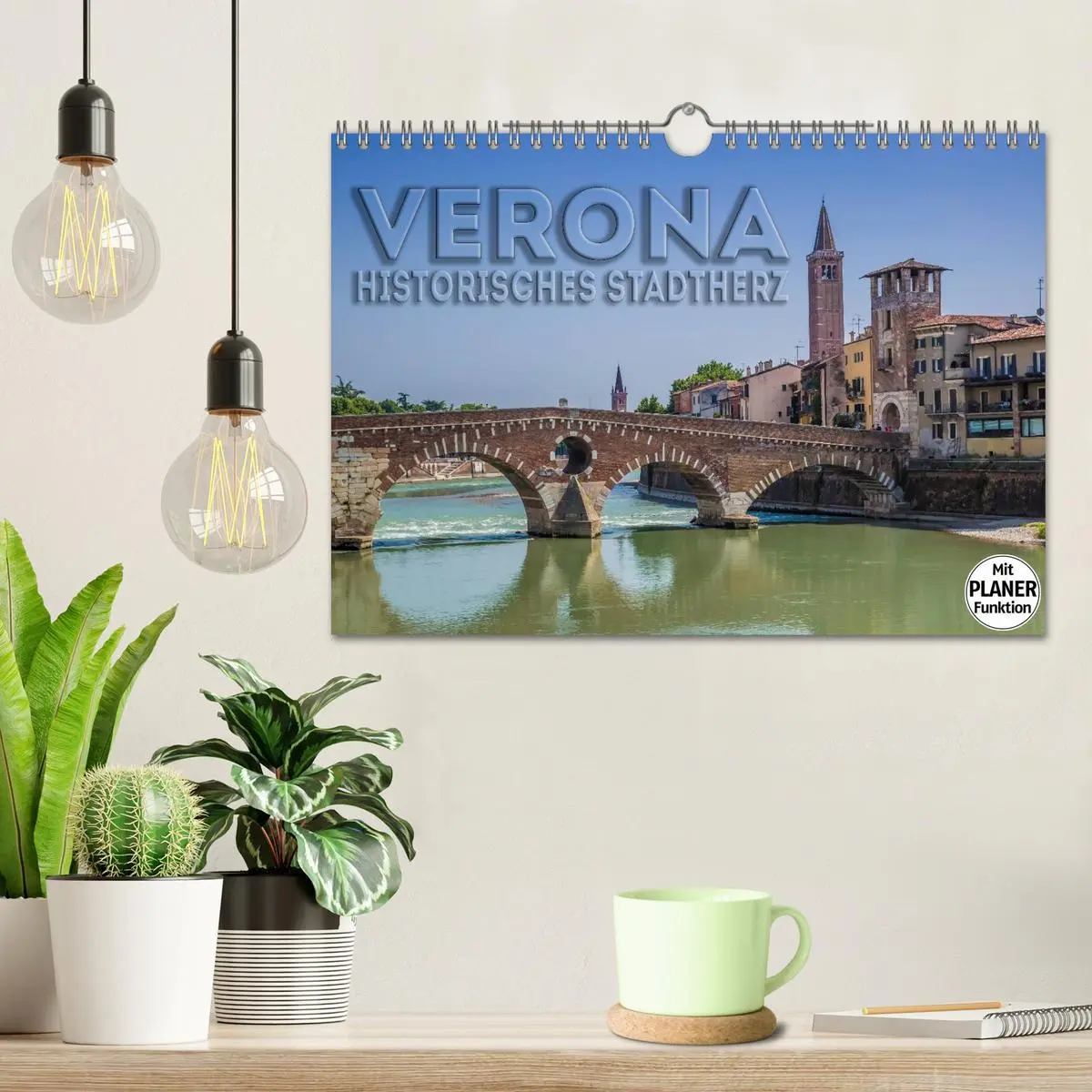 Bild: 9783457986677 | VERONA Historisches Stadtherz (Wandkalender 2026 DIN A4 quer),...
