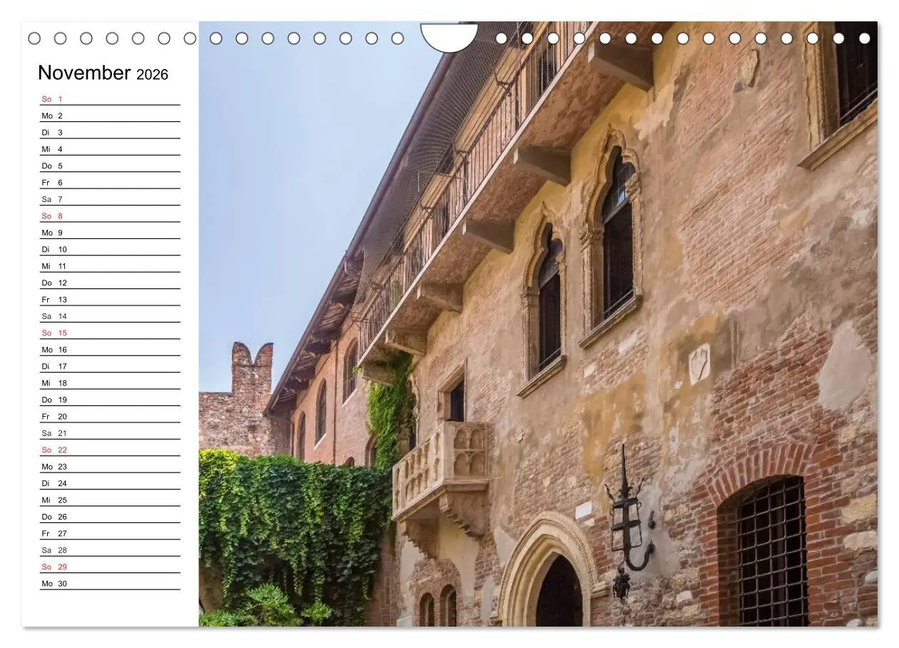 Bild: 9783457986677 | VERONA Historisches Stadtherz (Wandkalender 2026 DIN A4 quer),...
