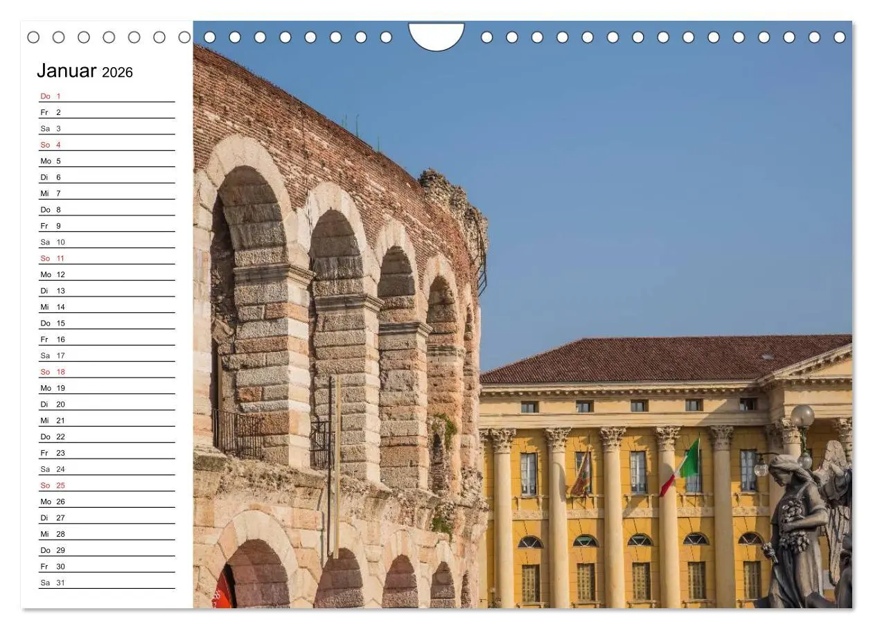 Bild: 9783457986677 | VERONA Historisches Stadtherz (Wandkalender 2026 DIN A4 quer),...