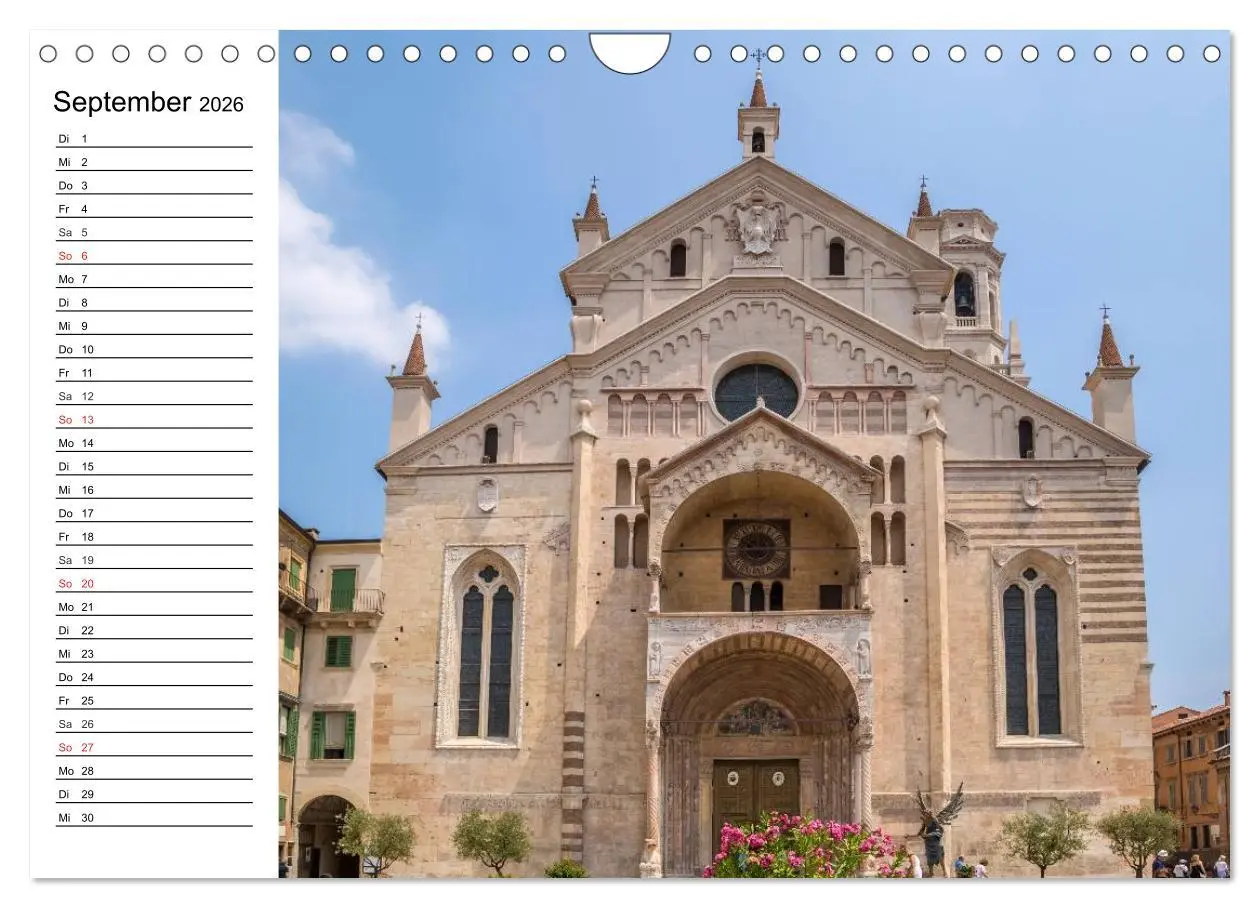 Bild: 9783457986677 | VERONA Historisches Stadtherz (Wandkalender 2026 DIN A4 quer),...