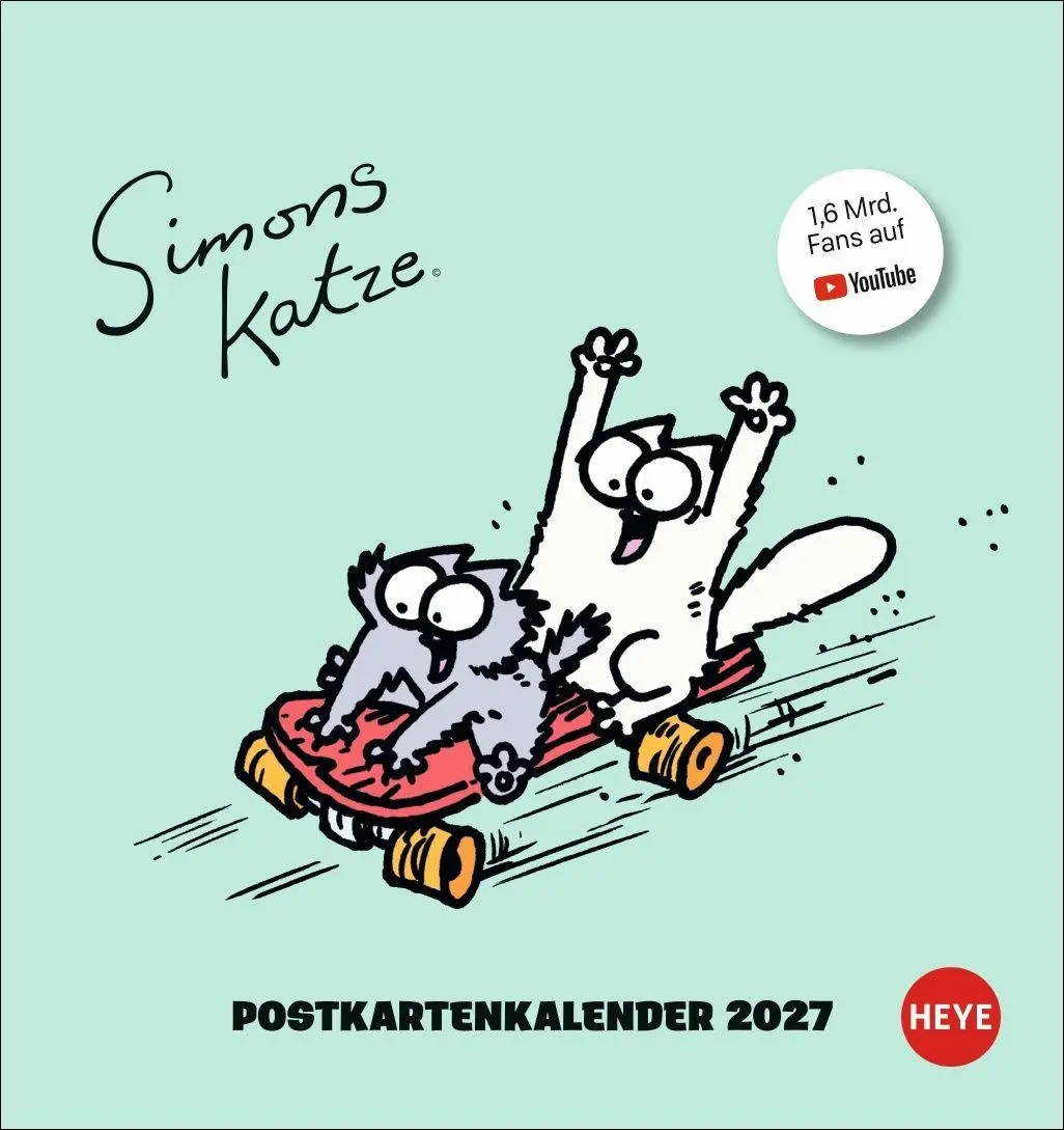 Cover: 9783756416677 | Simons Katze Postkartenkalender 2027 | Simon Tofield | Kalender | 2027