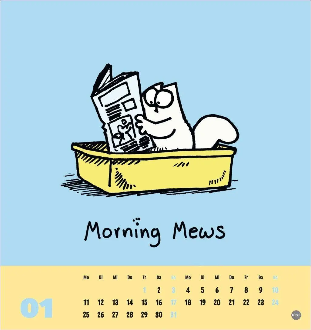 Bild: 9783756416677 | Simons Katze Postkartenkalender 2027 | Simon Tofield | Kalender | 2027