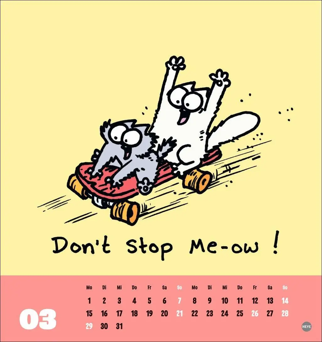 Bild: 9783756416677 | Simons Katze Postkartenkalender 2027 | Simon Tofield | Kalender | 2027