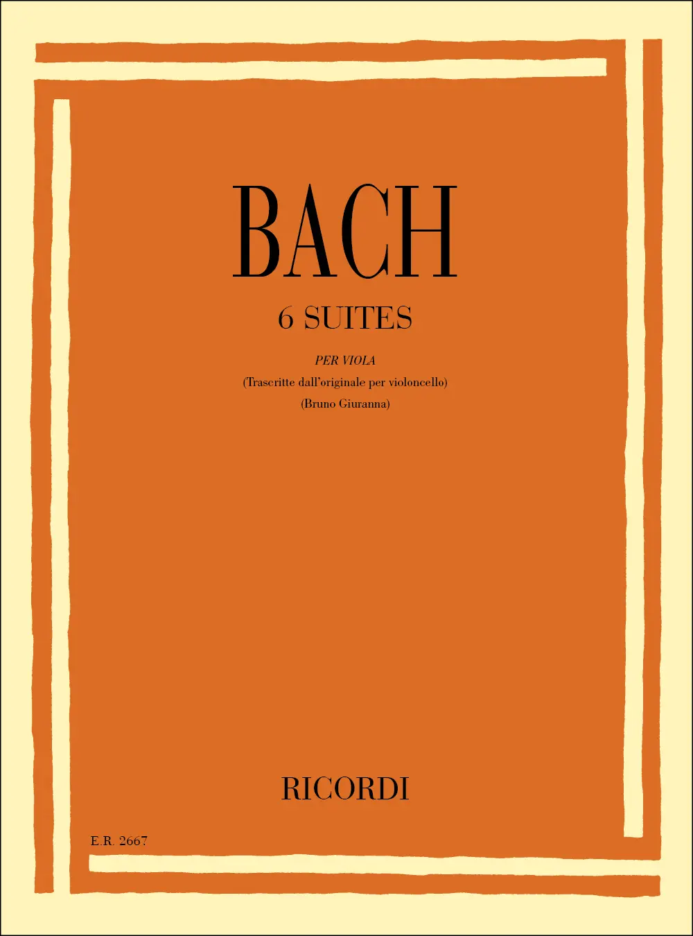 Cover: 9790041826677 | 6 Suites per Viola BWV 1007 - 1012 | Johann Sebastian Bach | Buch