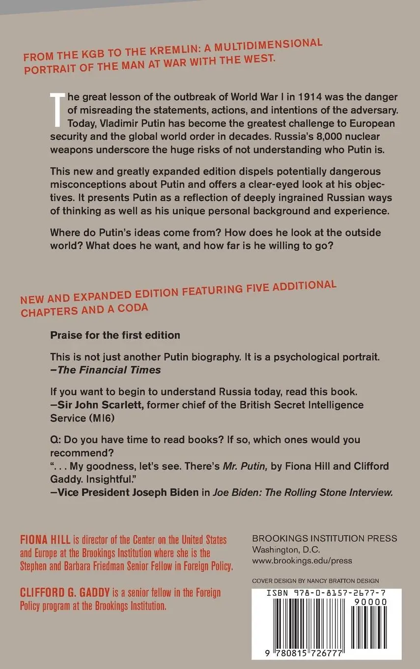 Rückseite: 9780815726777 | Mr. Putin REV | Operative in the Kremlin | Fiona Hill (u. a.) | Buch