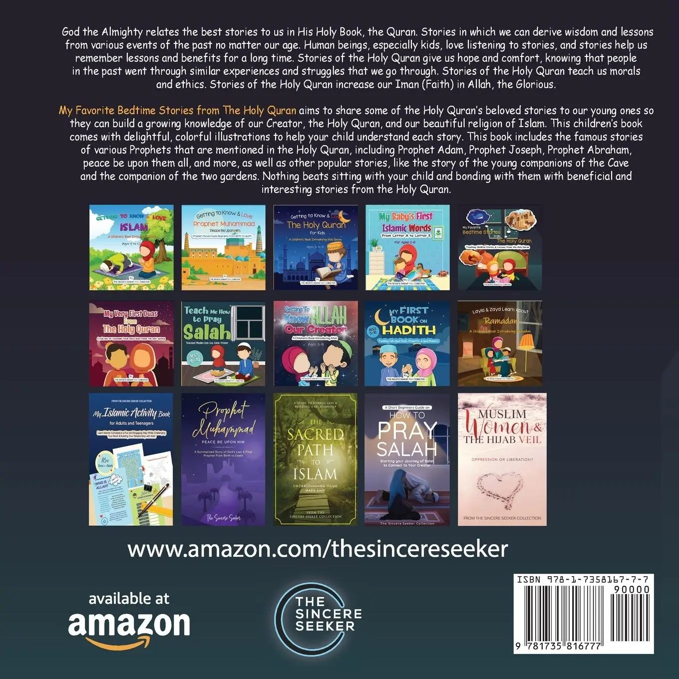 Rückseite: 9781735816777 | My Favorite Bedtime Stories from The Holy Quran | Collection | Buch