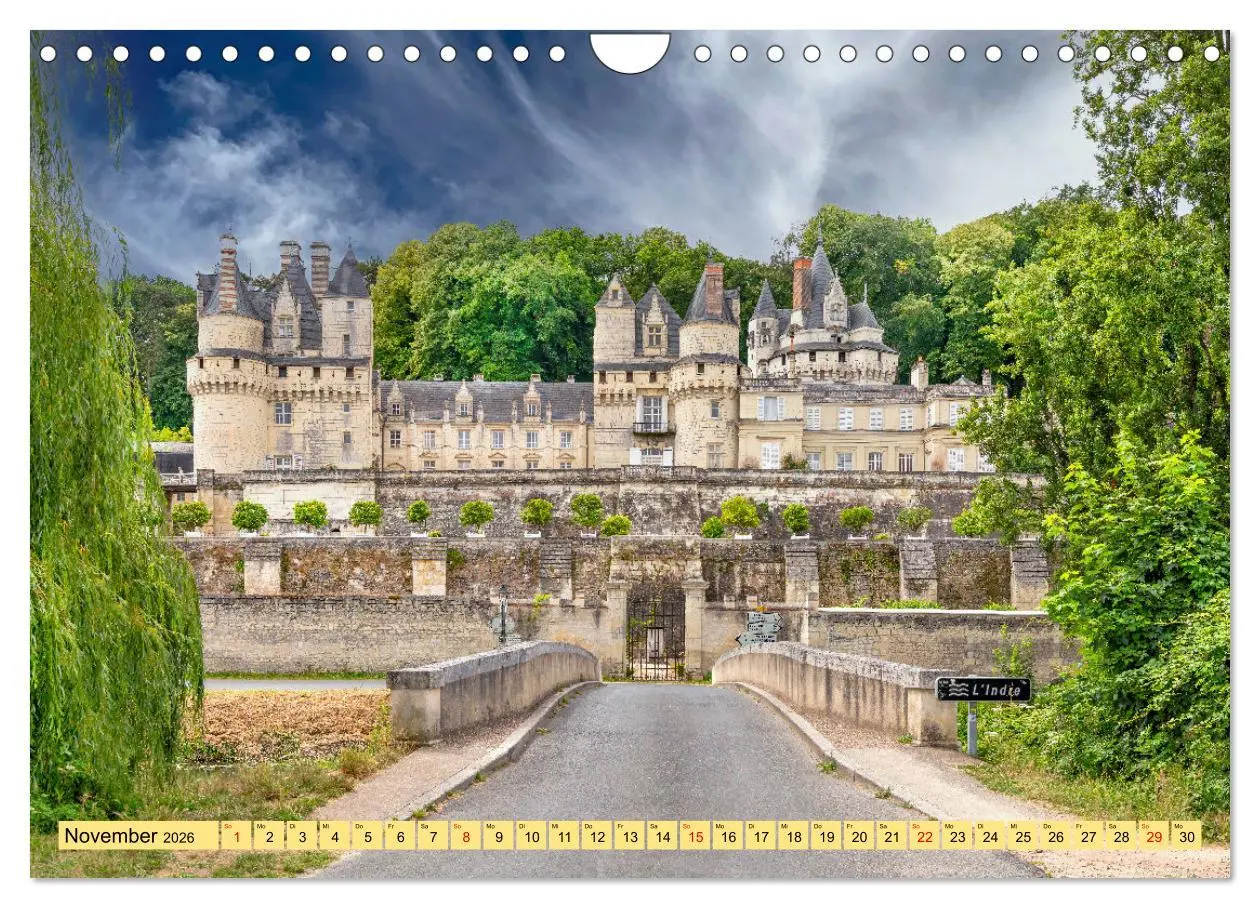 Bild: 9783457286777 | Châteaux. Im Tal der Loire (Wandkalender 2026 DIN A4 quer),...