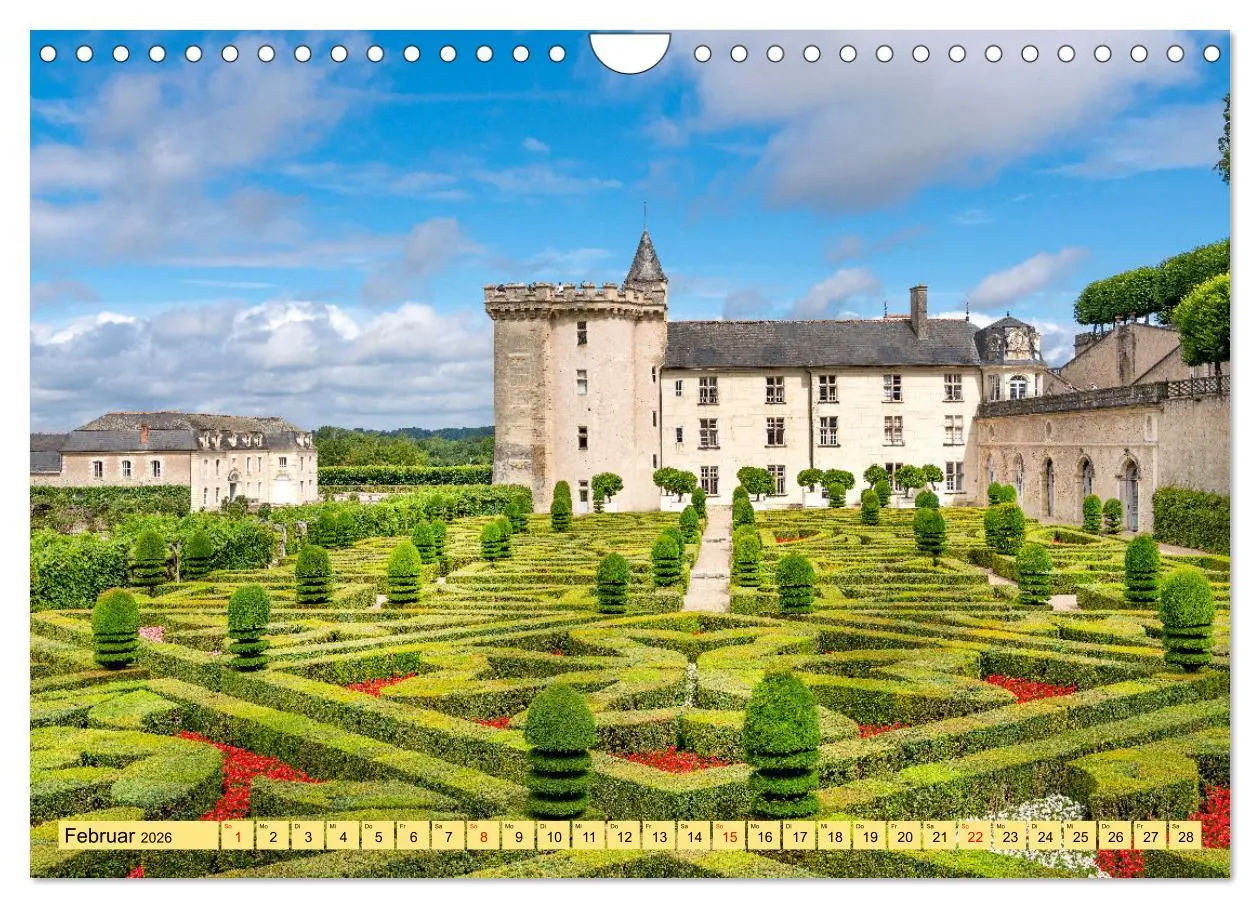 Bild: 9783457286777 | Châteaux. Im Tal der Loire (Wandkalender 2026 DIN A4 quer),...