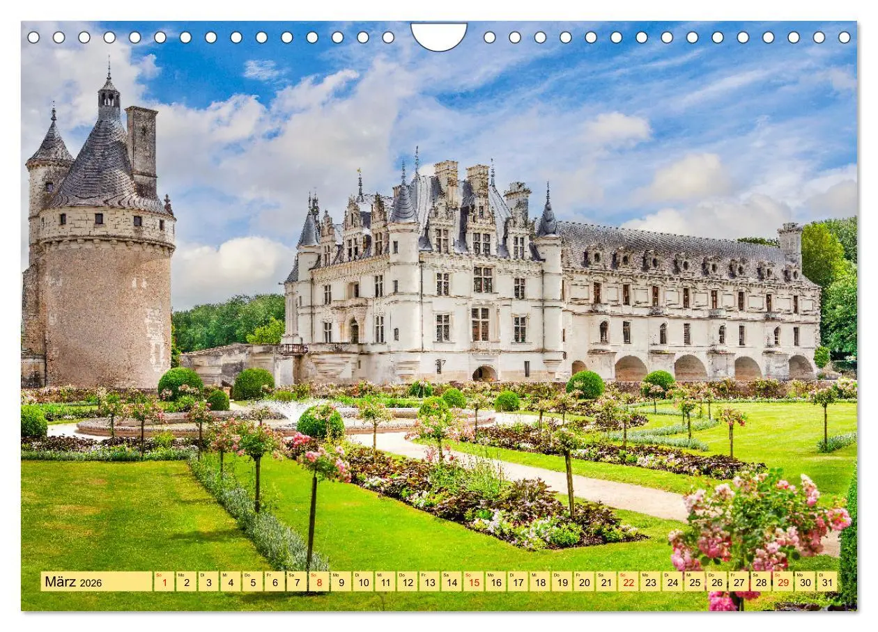 Bild: 9783457286777 | Châteaux. Im Tal der Loire (Wandkalender 2026 DIN A4 quer),...