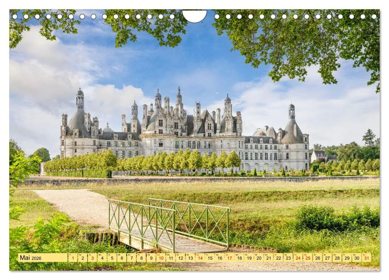Bild: 9783457286777 | Châteaux. Im Tal der Loire (Wandkalender 2026 DIN A4 quer),...