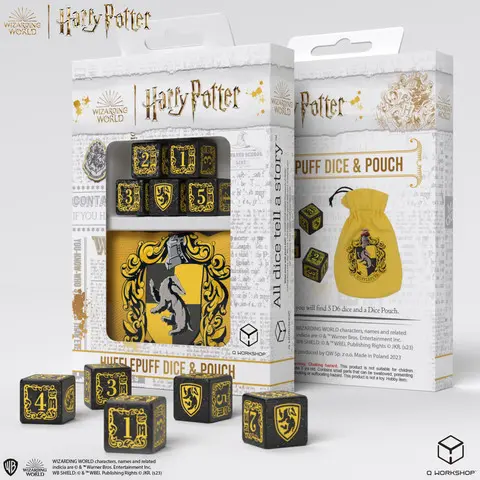 Cover: 5907699496877 | Harry Potter. Hufflepuff Dice &amp; Pouch | Q-Workshop | EAN 5907699496877