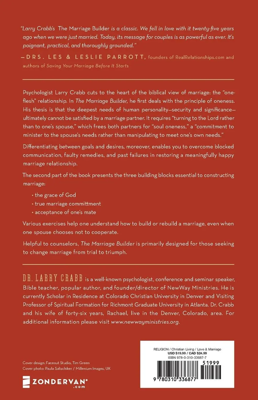 Rückseite: 9780310336877 | The Marriage Builder | Larry Crabb | Taschenbuch | Englisch | 2013