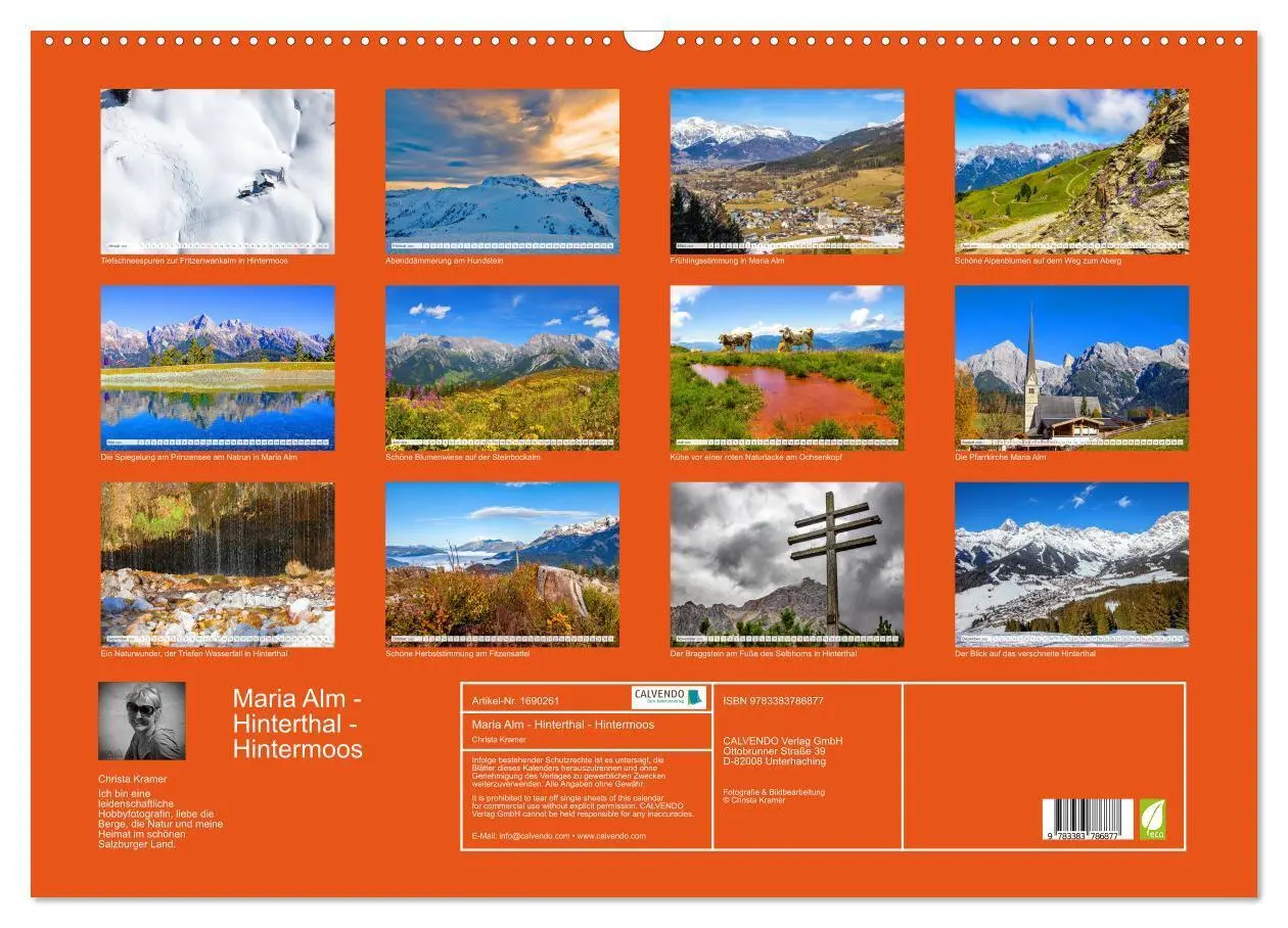 Bild: 9783383786877 | Maria Alm - Hinterthal - Hintermoos (Wandkalender 2025 DIN A2...