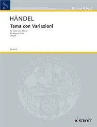 Cover: 9783795796877 | Theme And Variations | Harfe oder Klavier. | Georg Friedrich Händel