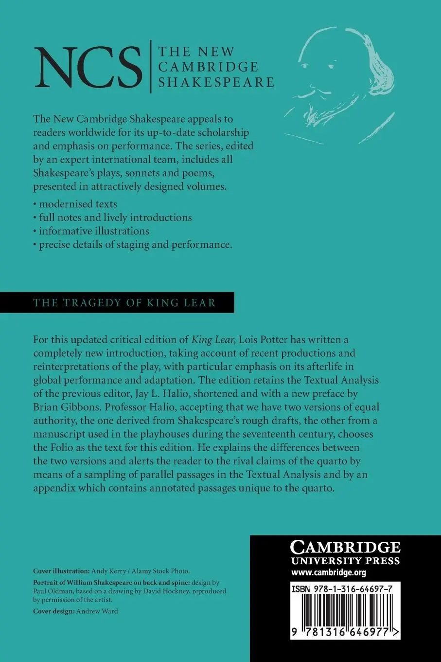 Rückseite: 9781316646977 | The Tragedy of King Lear | William Shakespeare | Taschenbuch | 2020