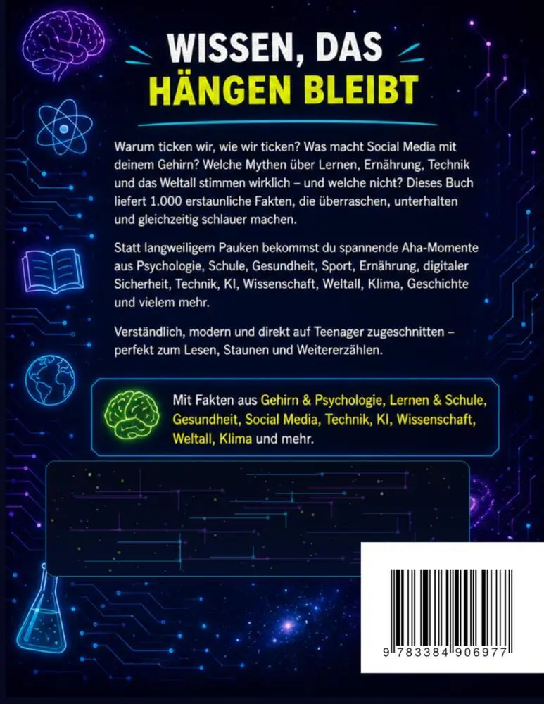 Bild: 9783384906977 | Hirn statt Handy - 1.000 erstaunliche Fakten für Teenager | Buch