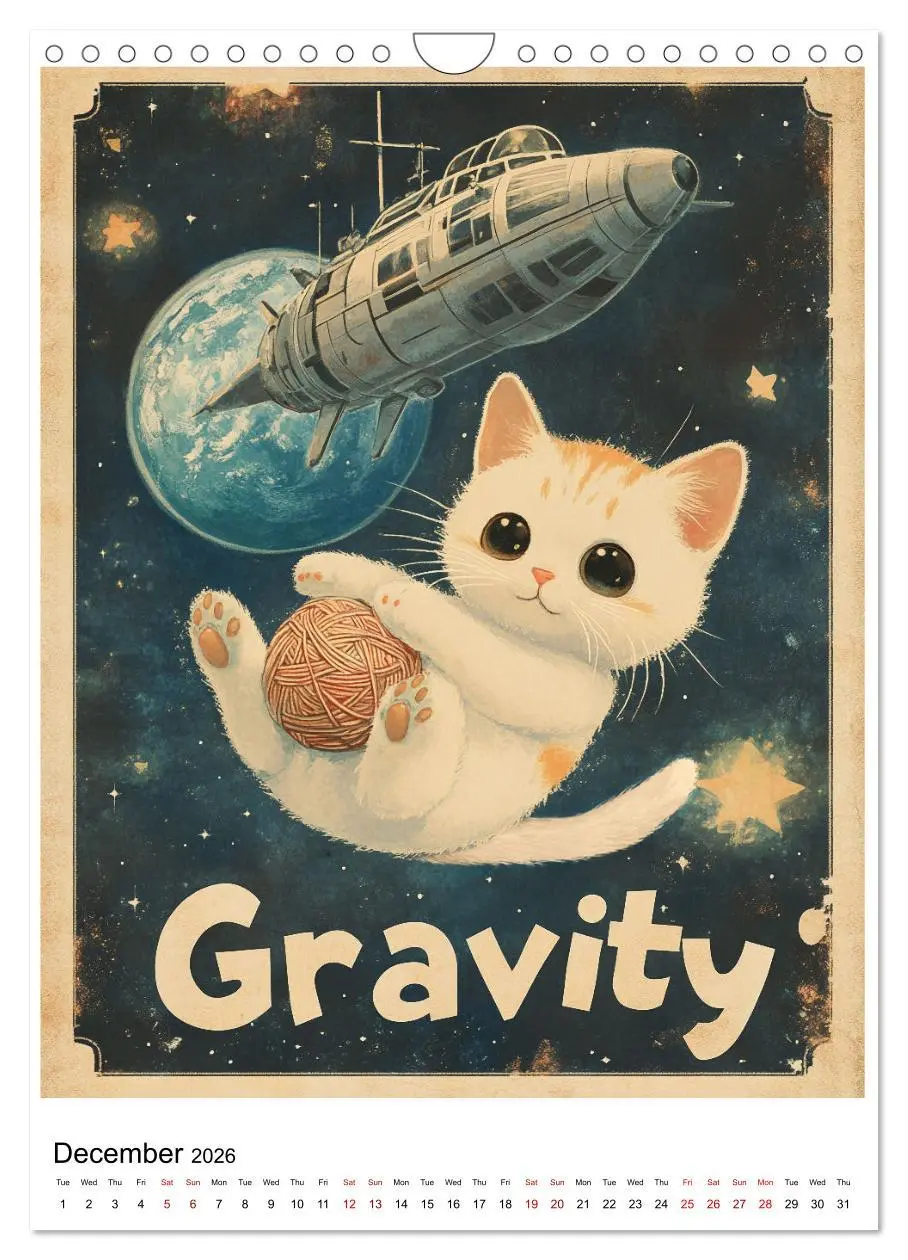 Bild: 9783457266977 | If Movies where full of Cats (Wall Calendar 2026 DIN A4 portrait),...