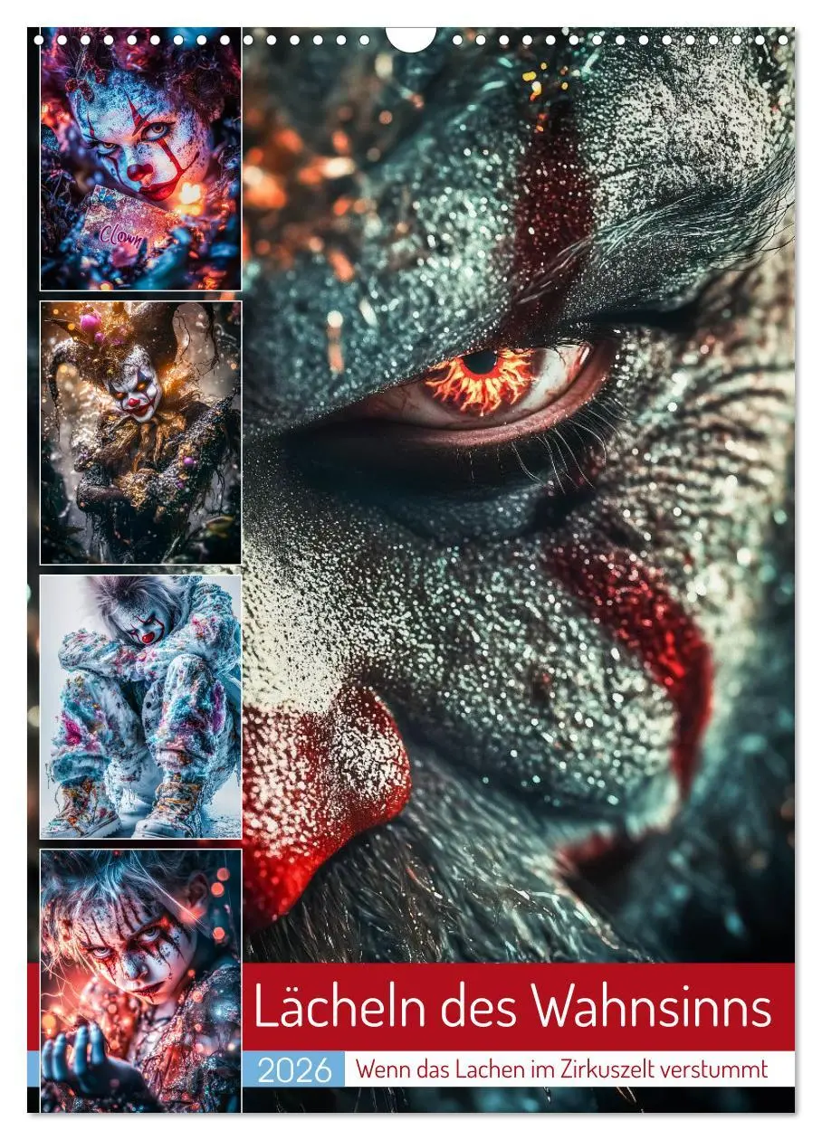 Cover: 9783457646977 | Lächeln des Wahnsinns (Wandkalender 2026 DIN A3 hoch), CALVENDO...