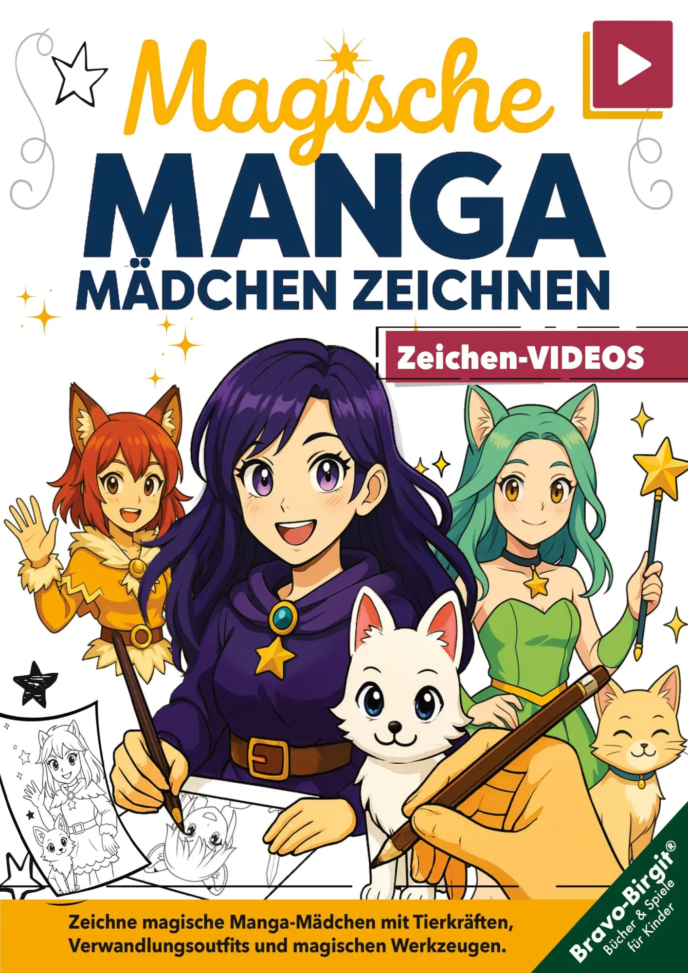 Cover: 9783691046977 | Magische Manga-Mädchen zeichnen lernen - für Mädchen ab 8 mit...