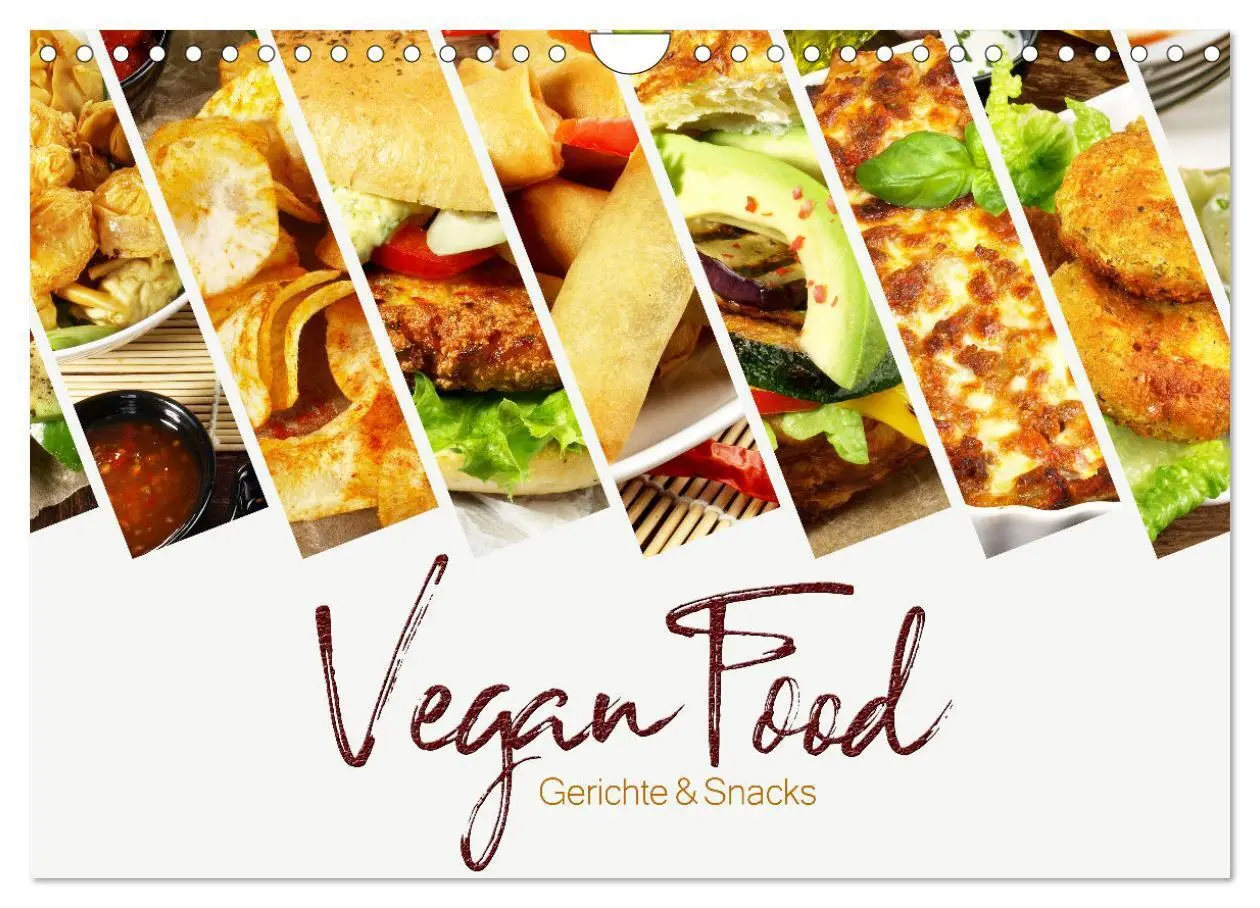 Cover: 9783435067077 | Vegan Food Kalender - Gerichte und Snacks (Wandkalender 2025 DIN A4...