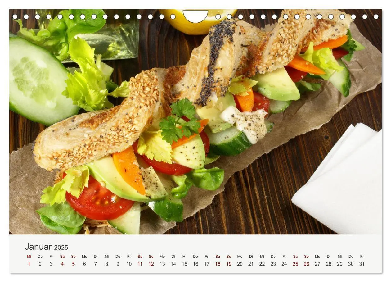 Bild: 9783435067077 | Vegan Food Kalender - Gerichte und Snacks (Wandkalender 2025 DIN A4...