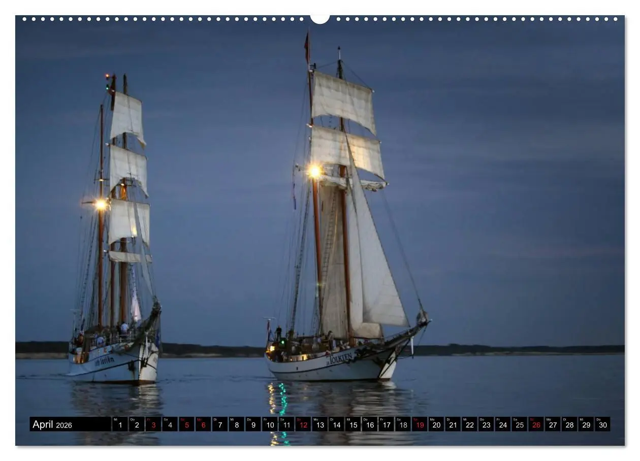 Bild: 9783516177077 | Hanse Sail (Wandkalender 2026 DIN A2 quer), CALVENDO Monatskalender
