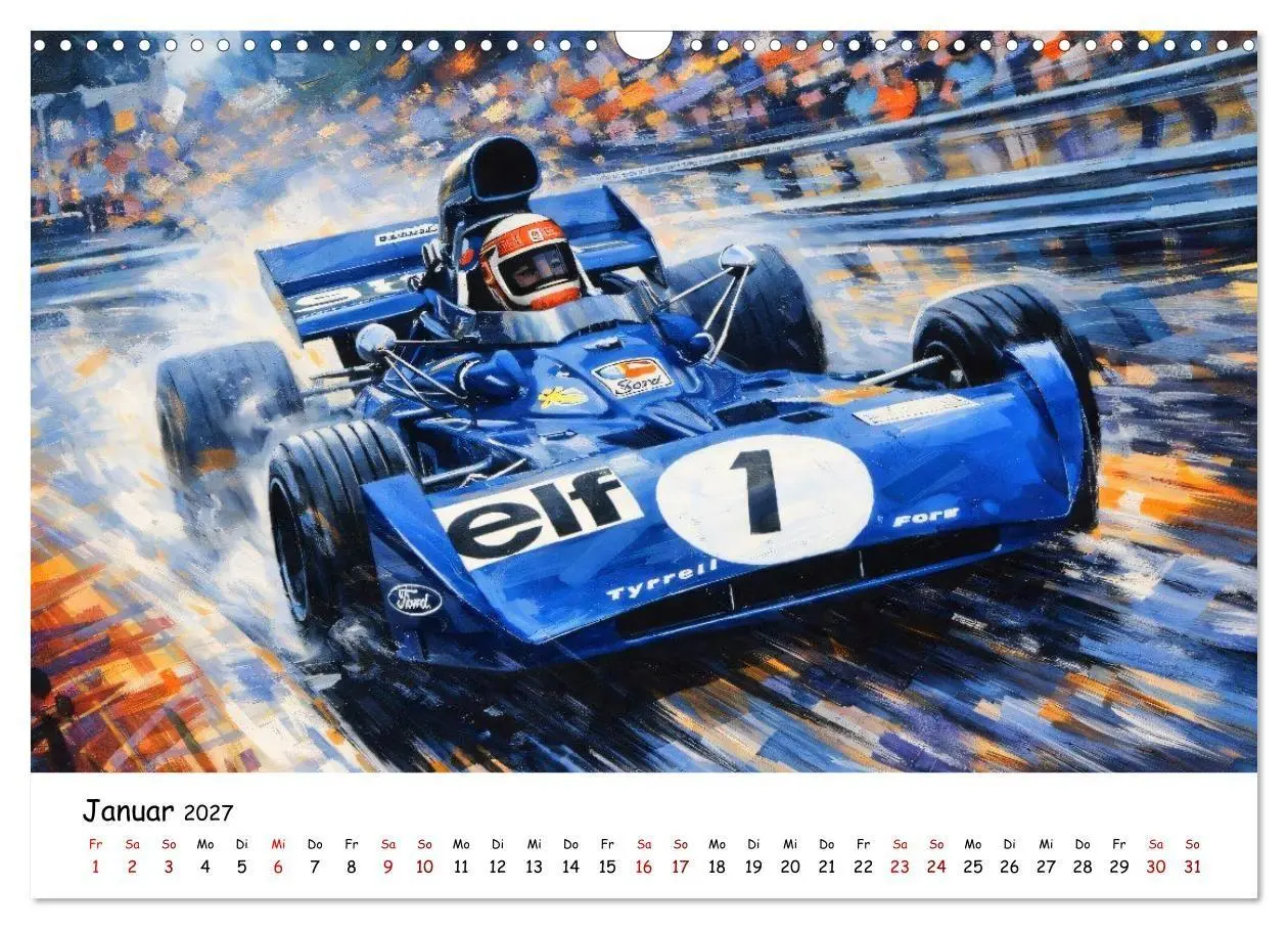 Bild: 9783594397077 | Racing in den 1970er Jahren (Wandkalender 2027 DIN A3 quer),...