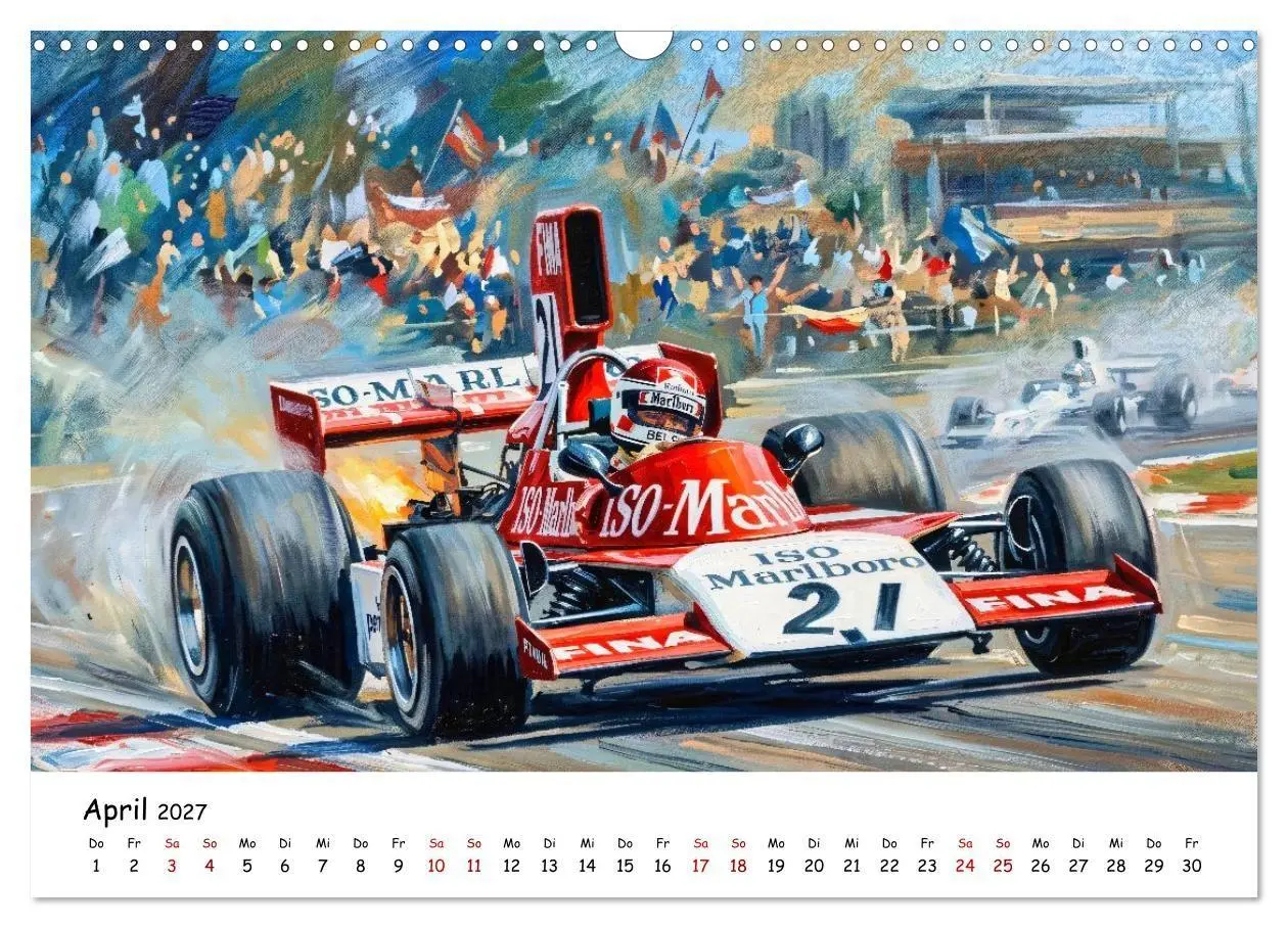 Bild: 9783594397077 | Racing in den 1970er Jahren (Wandkalender 2027 DIN A3 quer),...