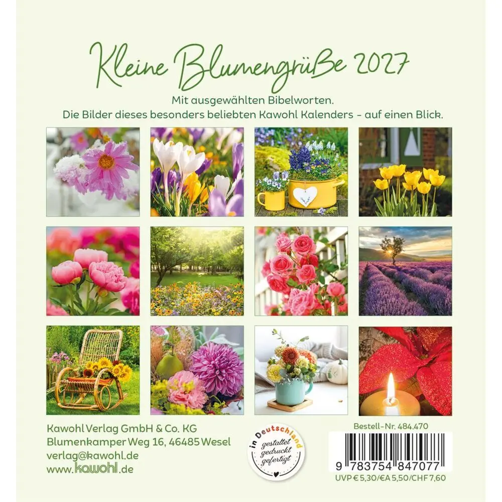 Bild: 9783754847077 | Kleine Blumengrüße 2027 | Kalender | Spiralbindung | 14 S. | Deutsch
