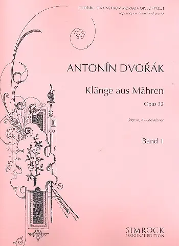 Cover: 9790221107077 | Klange Aus Mahren 1 Op.32 | Antonin Leopold Dvorak | Buch | 2002