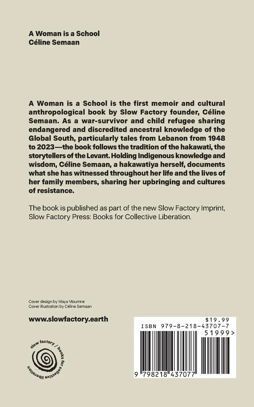 Rückseite: 9798218437077 | A Woman is a School | Celine Semaan | Taschenbuch | Englisch | 2024