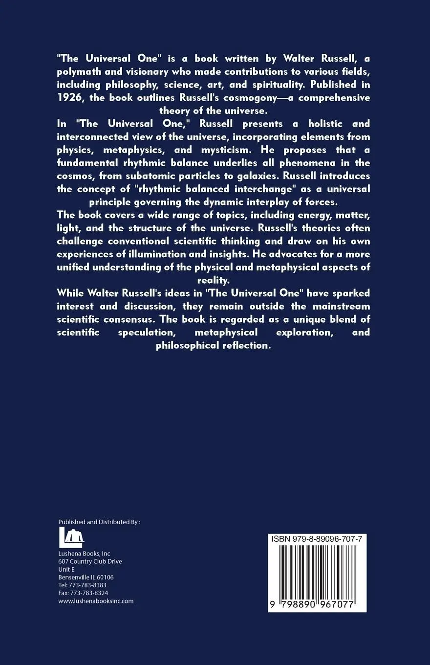 Rückseite: 9798890967077 | The Universal One | Walter Russell | Taschenbuch | Englisch | 2024