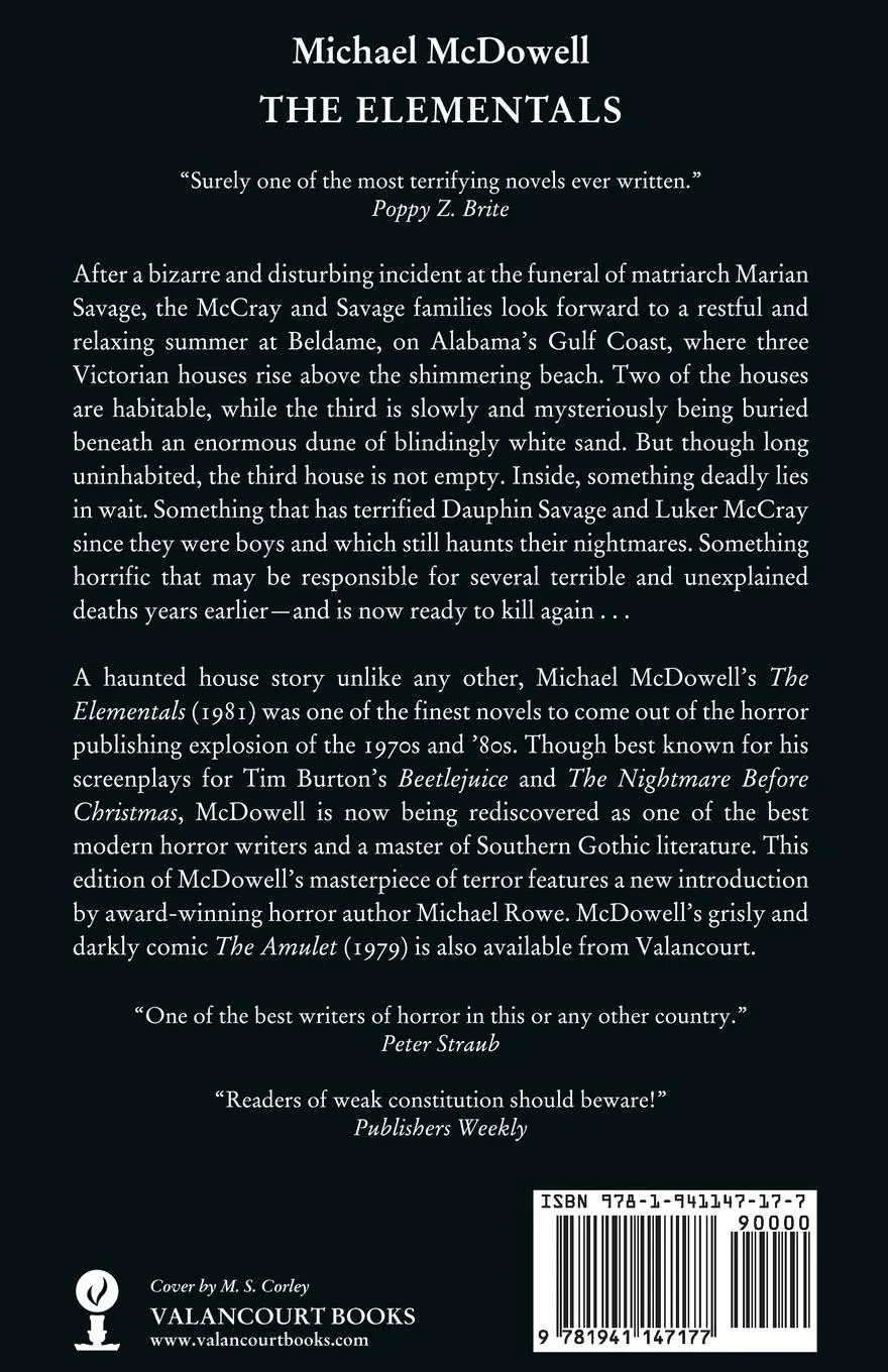 Rückseite: 9781941147177 | The Elementals | Michael Mcdowell | Taschenbuch | Englisch | 2014