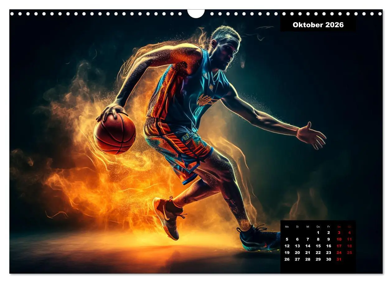 Bild: 9783457527177 | Faszination Basketball (Wandkalender 2026 DIN A3 quer), CALVENDO...