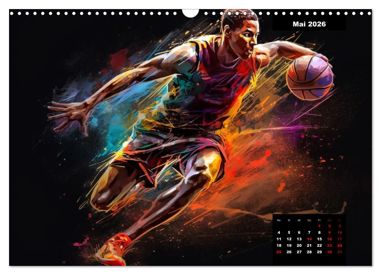 Bild: 9783457527177 | Faszination Basketball (Wandkalender 2026 DIN A3 quer), CALVENDO...