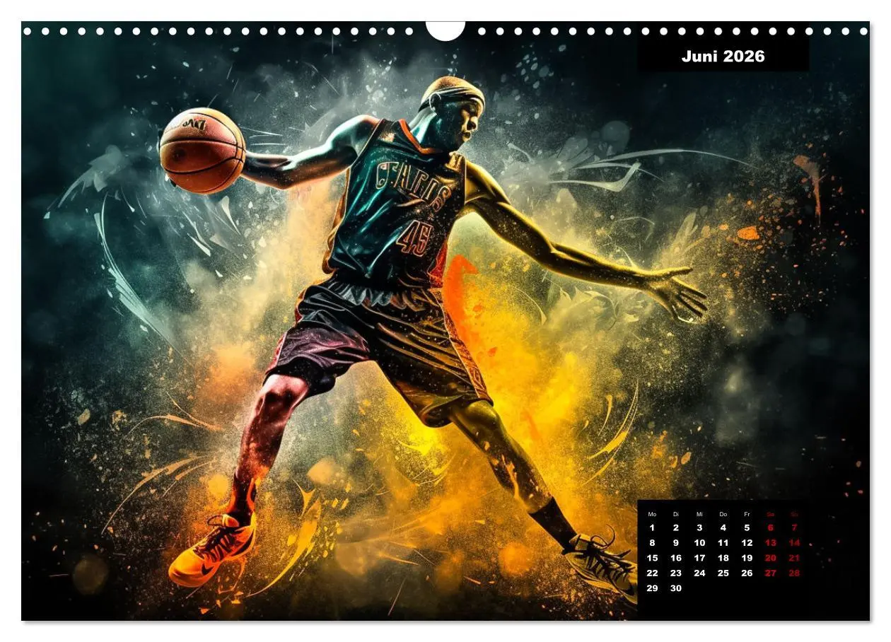 Bild: 9783457527177 | Faszination Basketball (Wandkalender 2026 DIN A3 quer), CALVENDO...