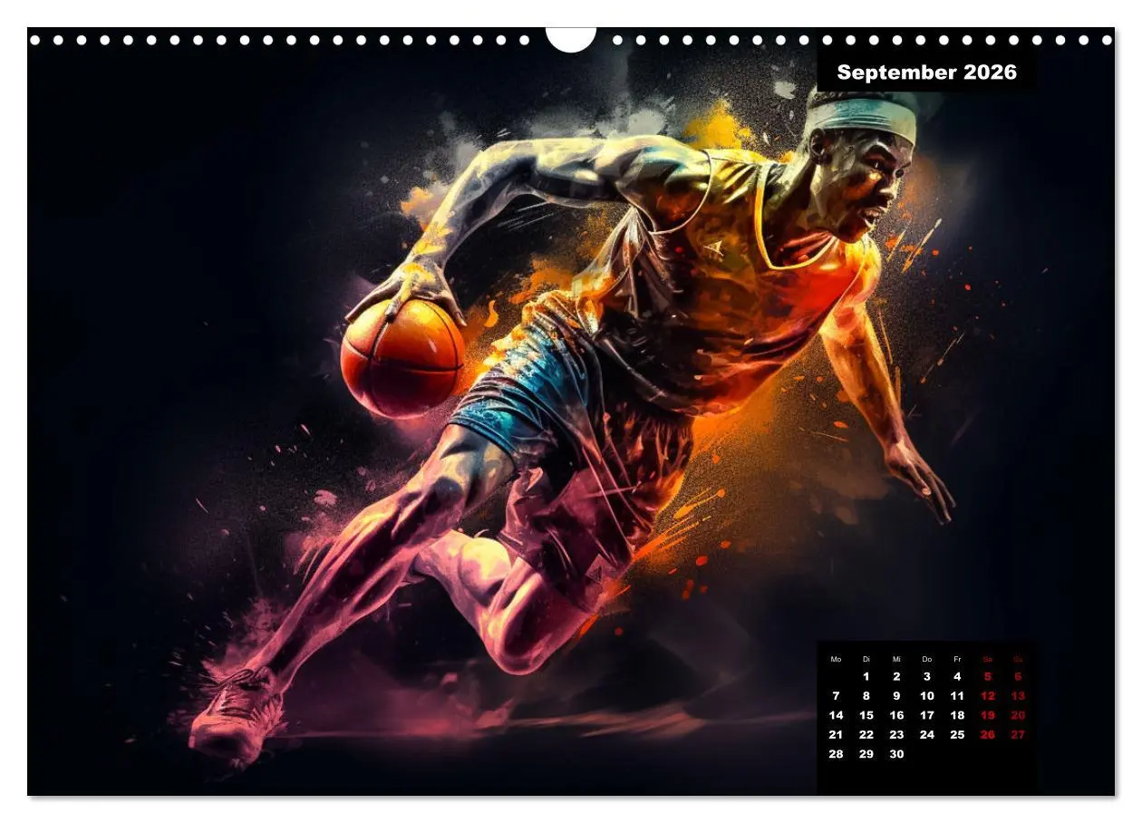 Bild: 9783457527177 | Faszination Basketball (Wandkalender 2026 DIN A3 quer), CALVENDO...