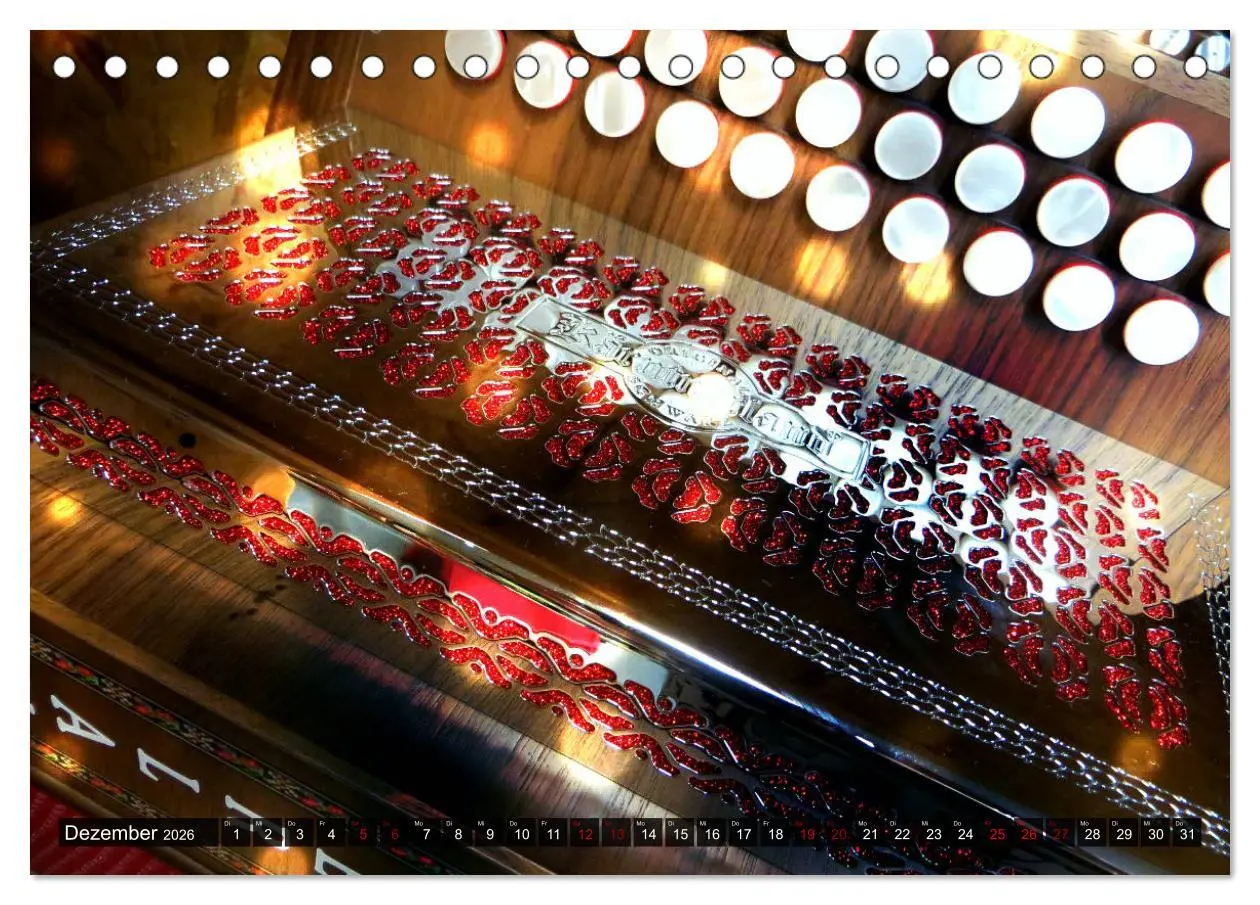 Bild: 9783516237177 | Klangvielfalt Akkordeon (Tischkalender 2026 DIN A5 quer), CALVENDO...