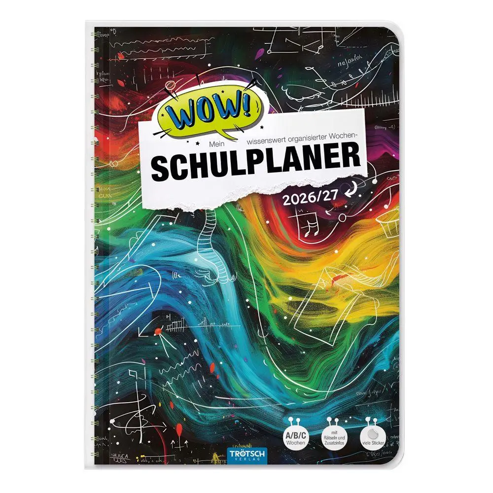 Cover: 9783988027177 | TRÖTSCH - Schulplaner WOW Waves 26/27 | Trötsch Verlag GmbH &amp; Co. KG