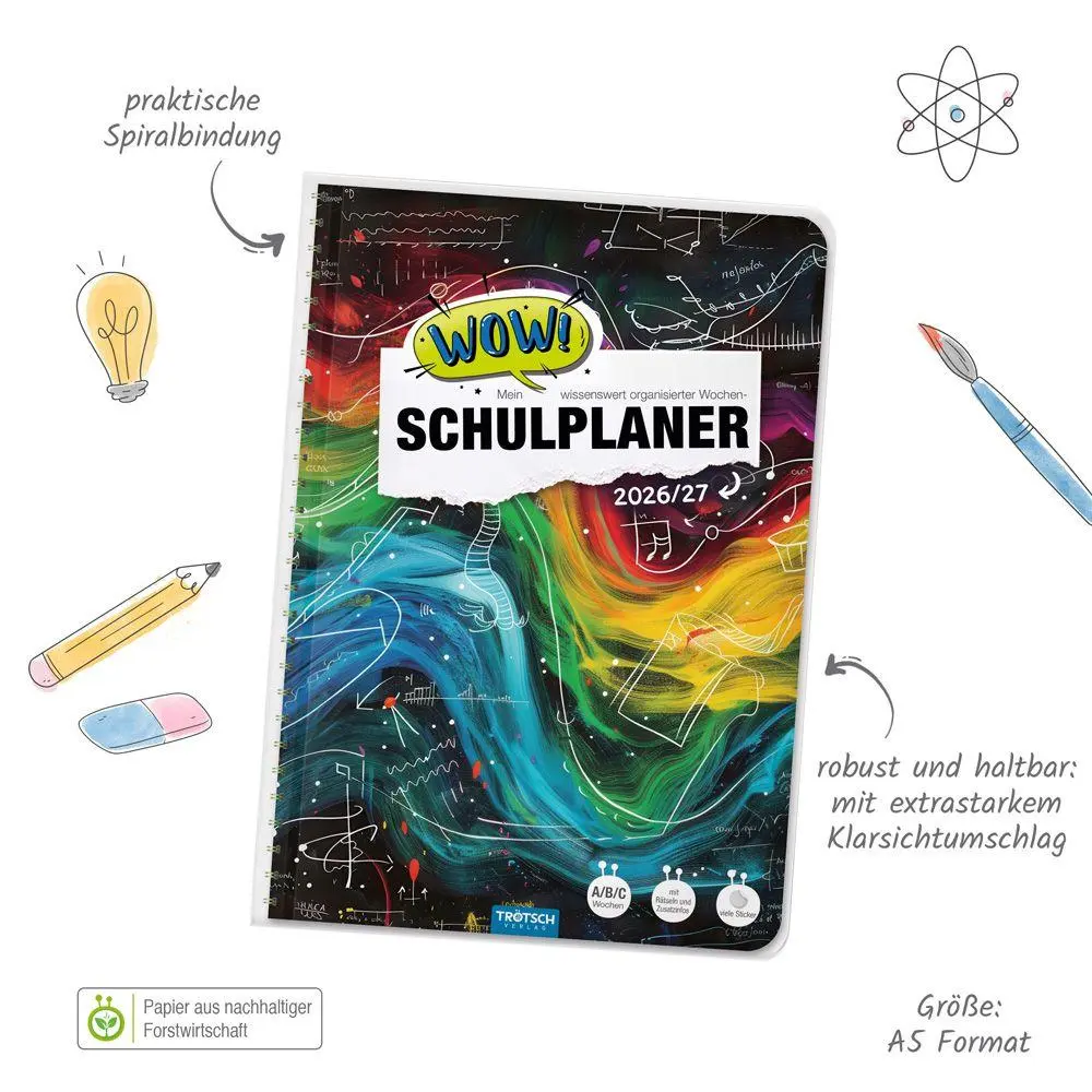 Bild: 9783988027177 | TRÖTSCH - Schulplaner WOW Waves 26/27 | Trötsch Verlag GmbH &amp; Co. KG