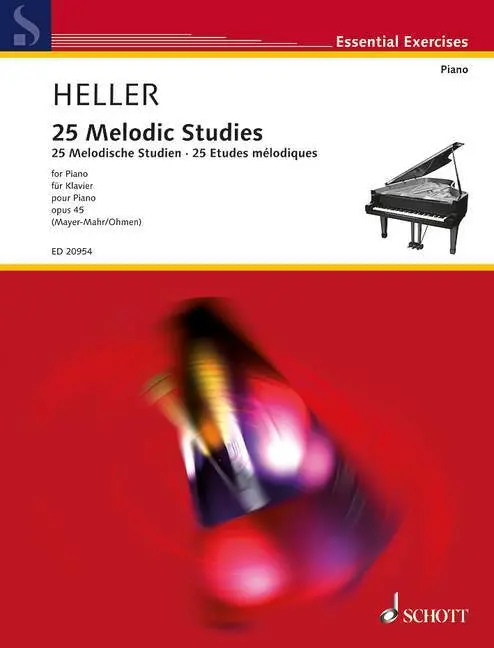 Cover: 9790001177177 | 25 Melodic Studies op. 45 | Essential Exercises | Heller (u. a.)