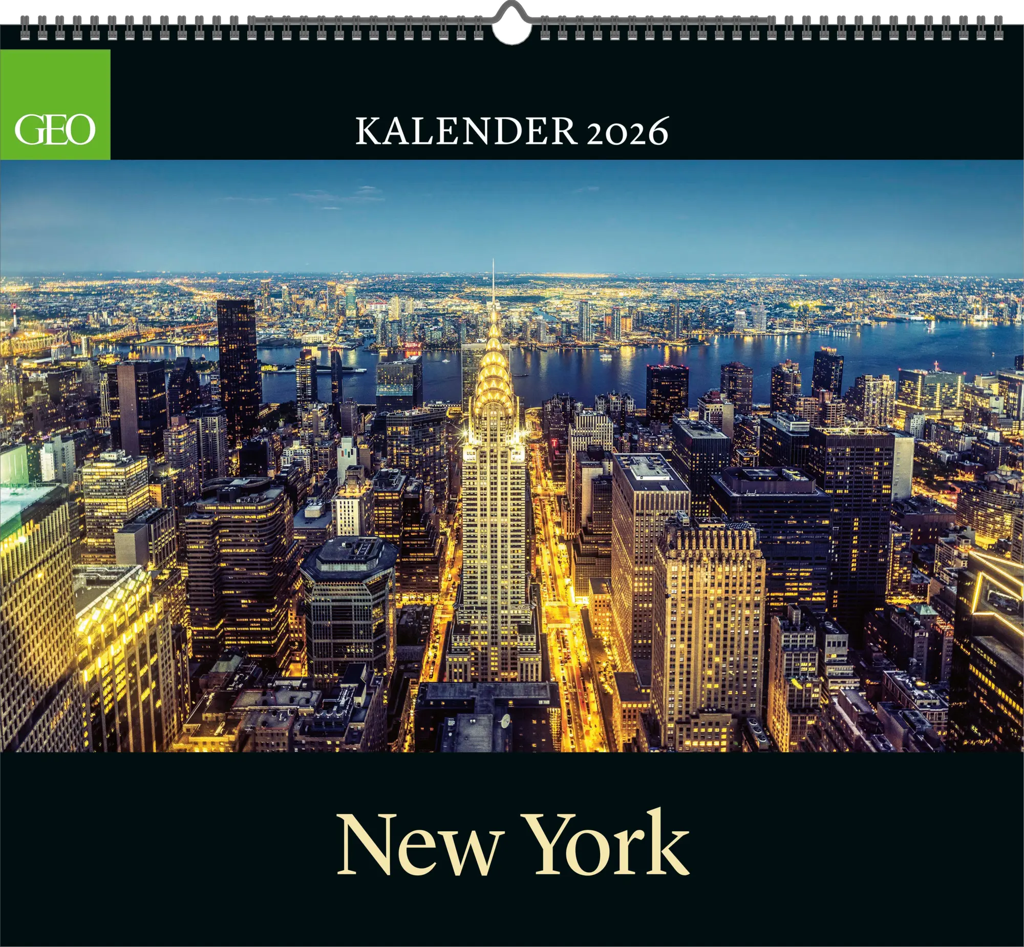 Cover: 4069095007277 | GEO New York 2026 | Wand-Kalender - Reise-Kalender - Poster-Kalender