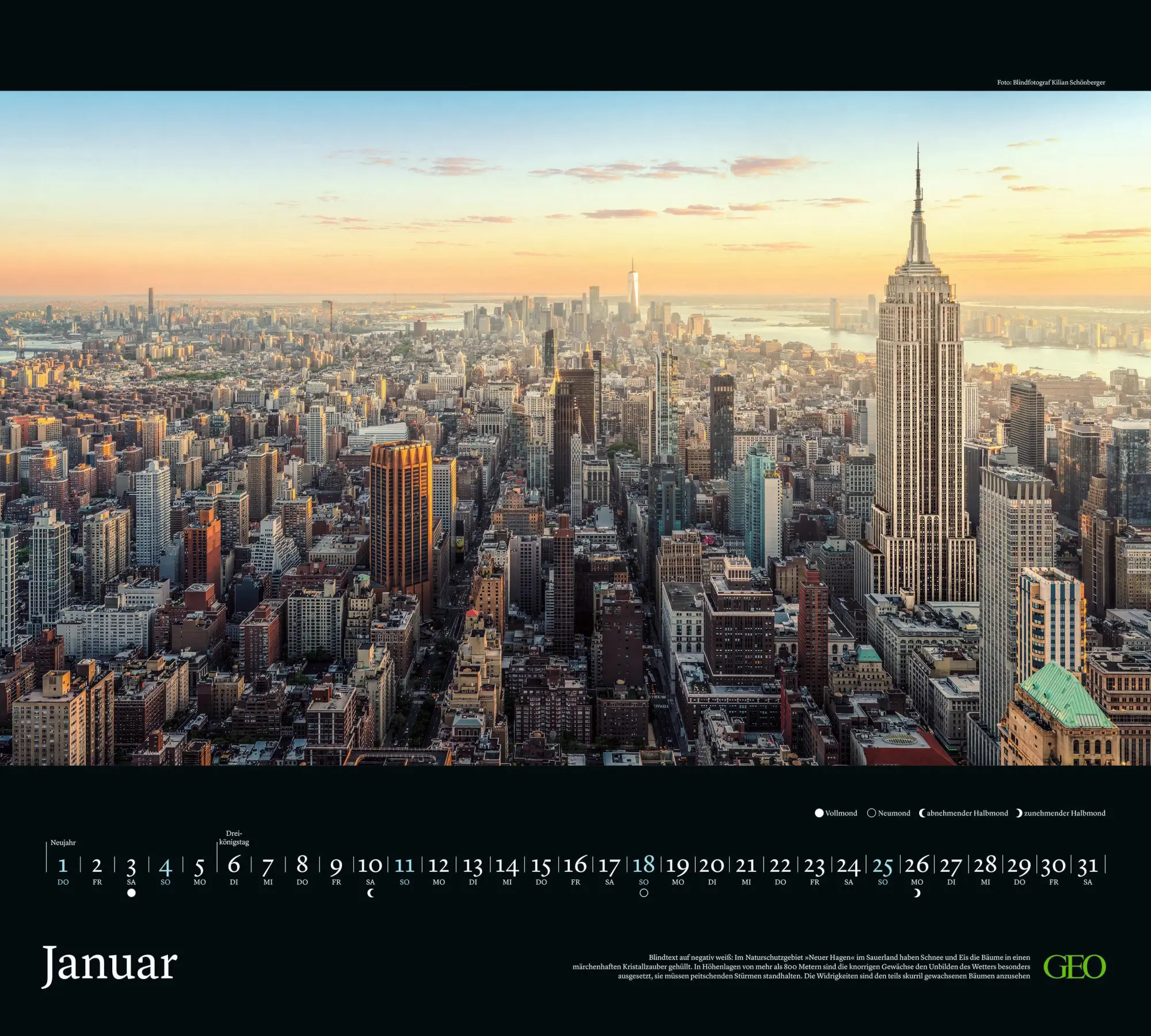 Bild: 4069095007277 | GEO New York 2026 | Wand-Kalender - Reise-Kalender - Poster-Kalender