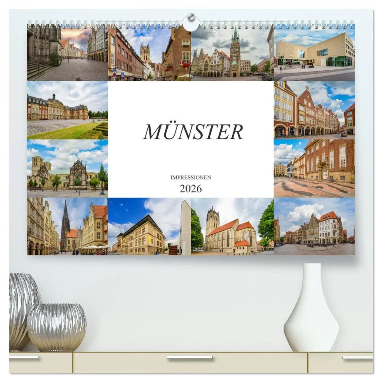 Cover: 9783457687277 | Münster Impressionen (hochwertiger Premium Wandkalender 2026 DIN A2...