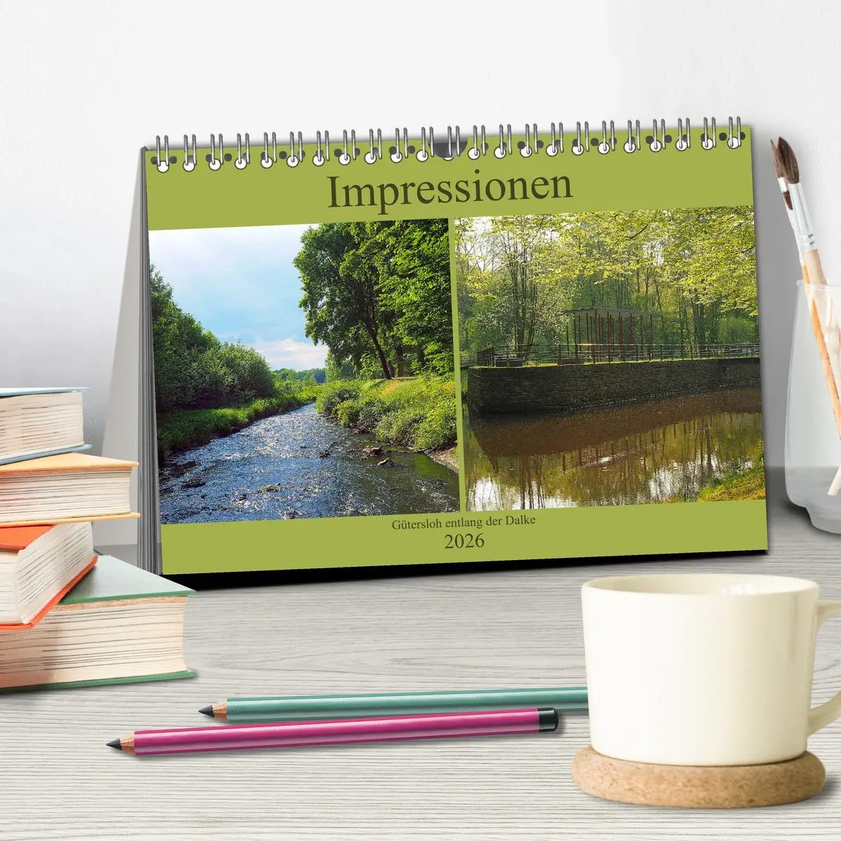 Bild: 9783457827277 | Impressionen - Gütersloh entlang der Dalke (Tischkalender 2026 DIN...