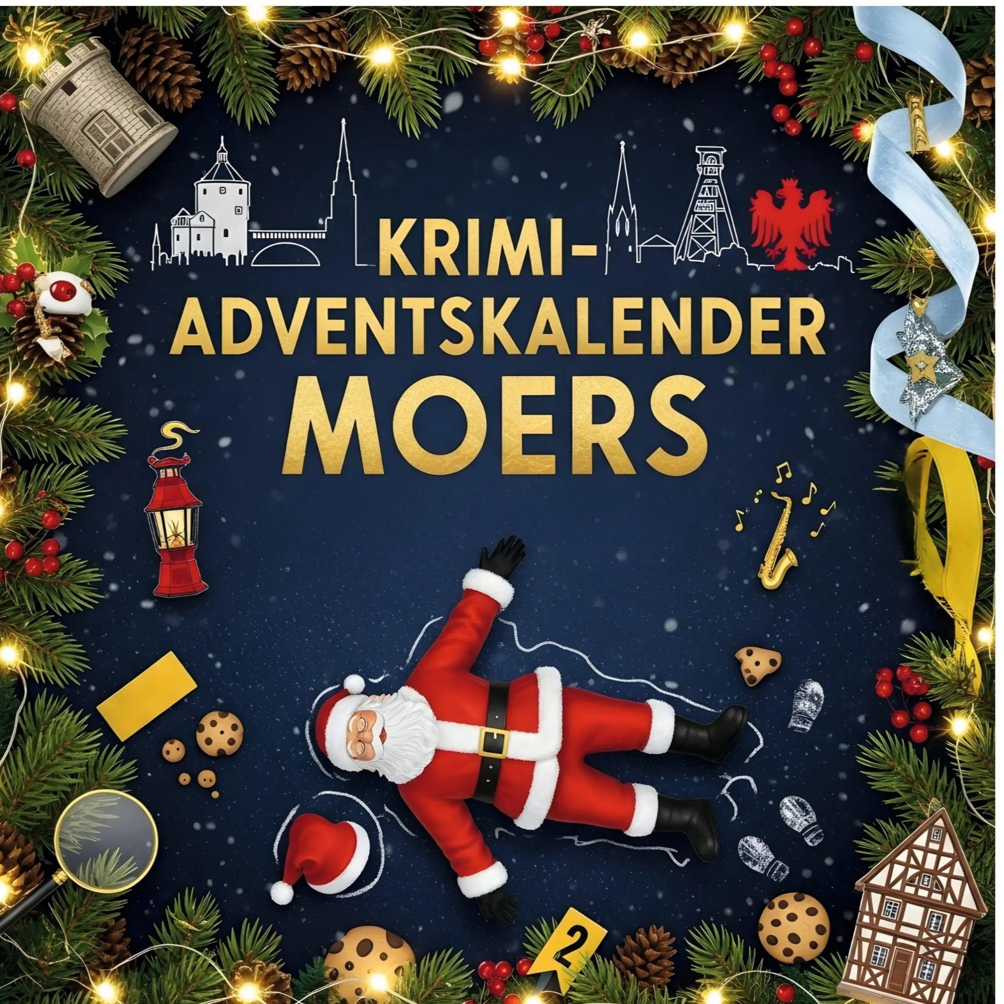 Cover: 9783759187277 | Der Krimi-Adventskalender Moers | Mordsverdächtig in 24 Akten | Fuchs