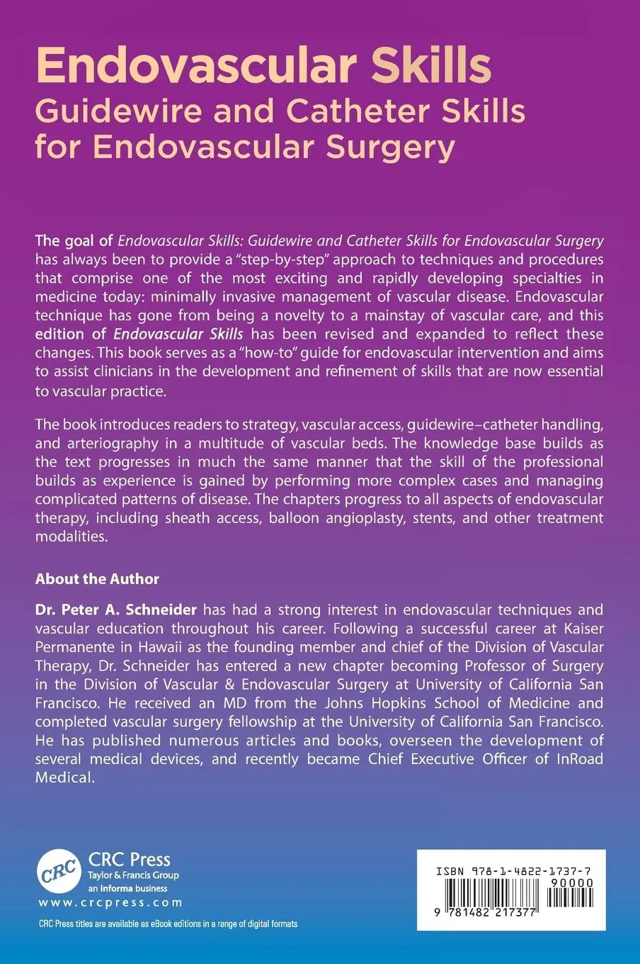 Rückseite: 9781482217377 | Endovascular Skills | Peter A. Schneider | Buch | Englisch | 2019