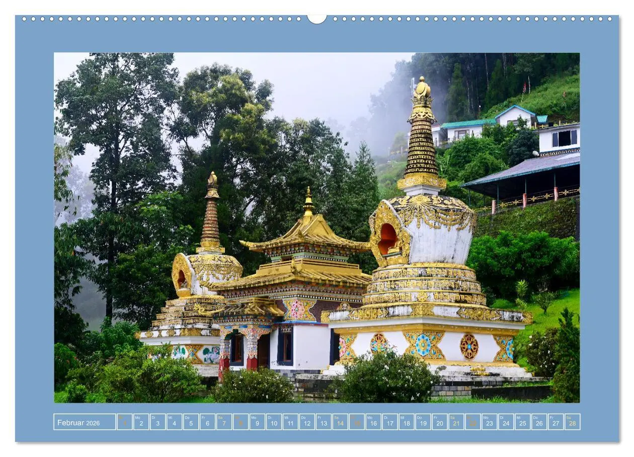 Bild: 9783457507377 | Stupas - Architektur des Himalayas (Wandkalender 2026 DIN A2 quer),...