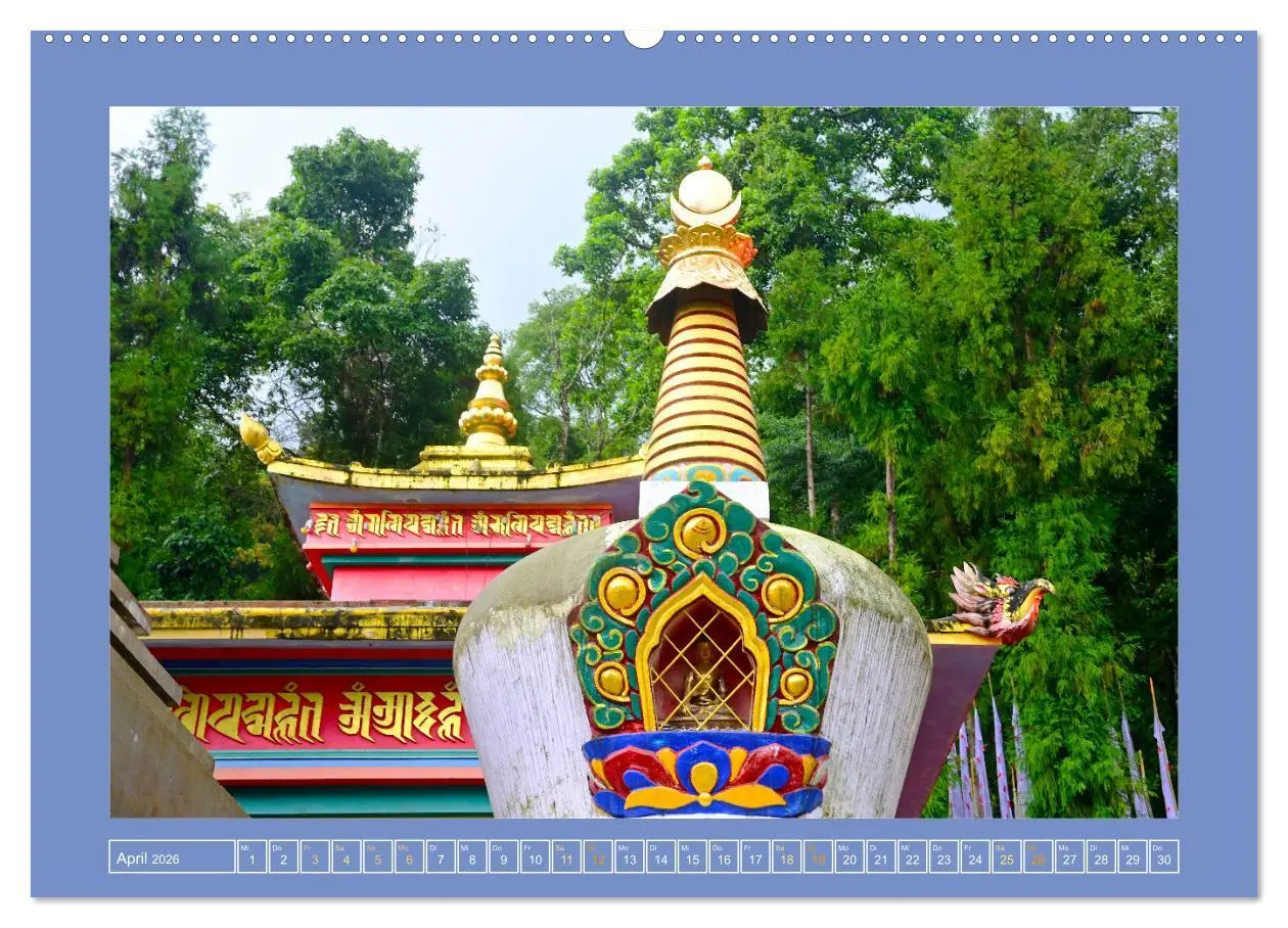 Bild: 9783457507377 | Stupas - Architektur des Himalayas (Wandkalender 2026 DIN A2 quer),...